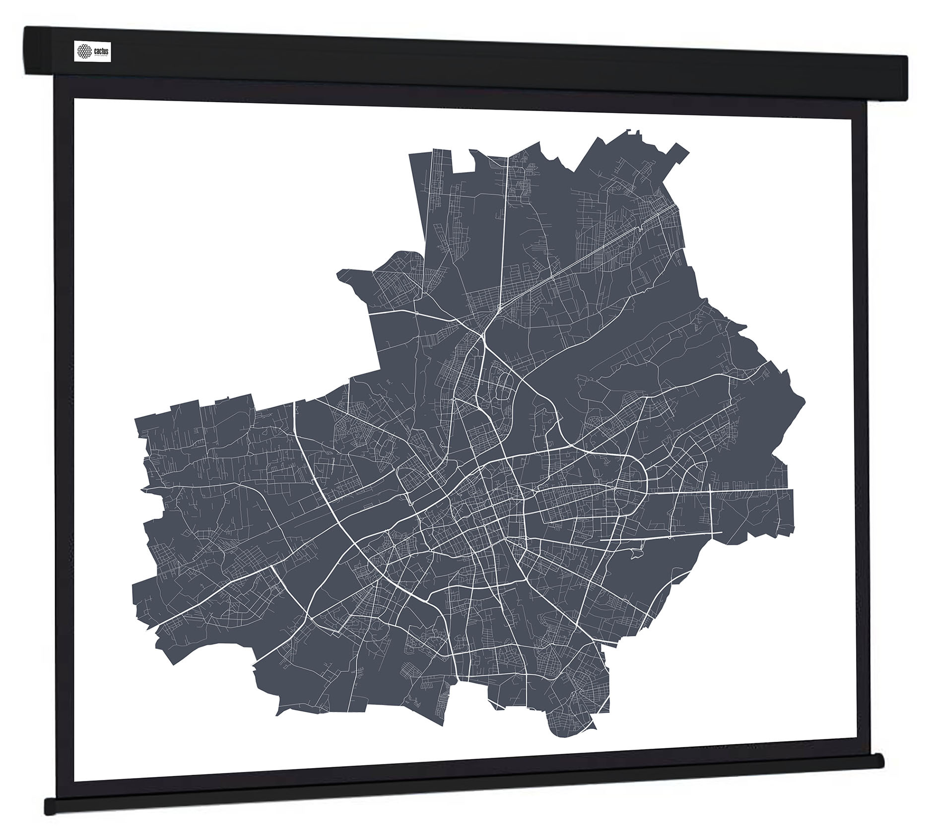 Экран для проектора рулонный Cactus Wallscreen CS-PSW-152X203-BK, настенно-потолочный, 104 4:3 152x203см (CS-PSW-152X203-BK)