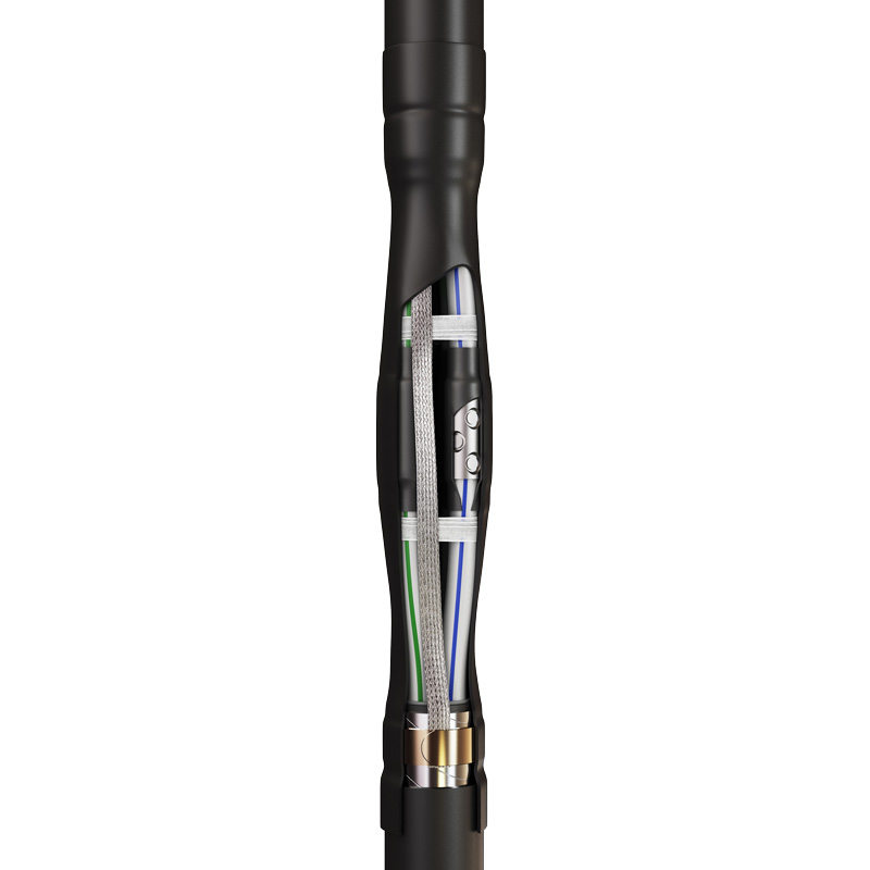 Муфта кабельная проходная соединительная 4 жилы 70 мм²-120 мм² термоусадка, от -50°С до +50°С, КВТ 4ПСТ(б)-1-70/120-Б (57798)