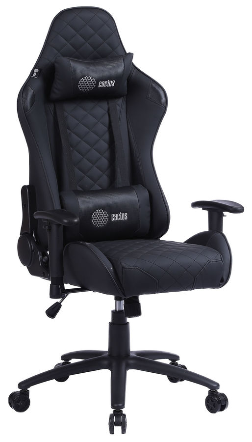 Игровые кресла Кресло игровое Cactus CS-CHR-030BL, черный (CS-CHR-030BL)