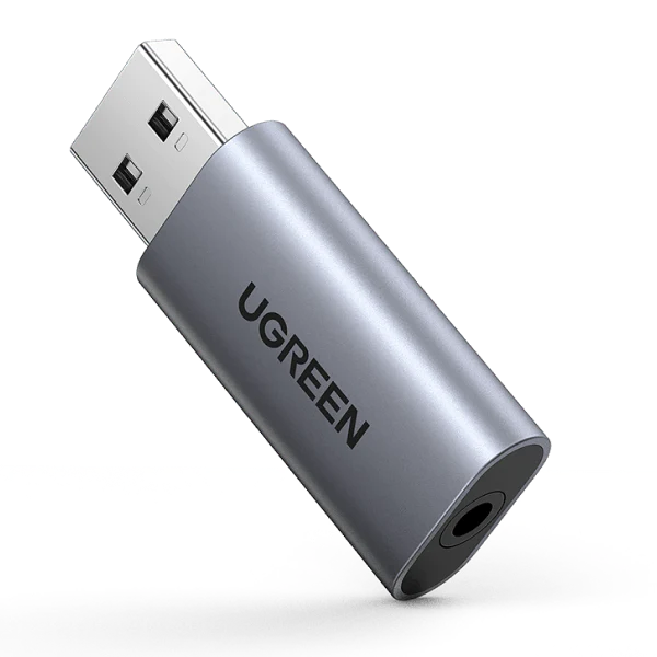 Звуковая карта UGREEN CM383, 2.0, USB 2.0, Bulk