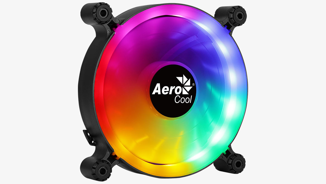 Вентилятор AeroCool Spectro 12, 120 мм, 1000rpm, 19.6 дБ, 4-pin Molex, 1шт, RGB (SPECTRO 12 FRGB MOLEX)