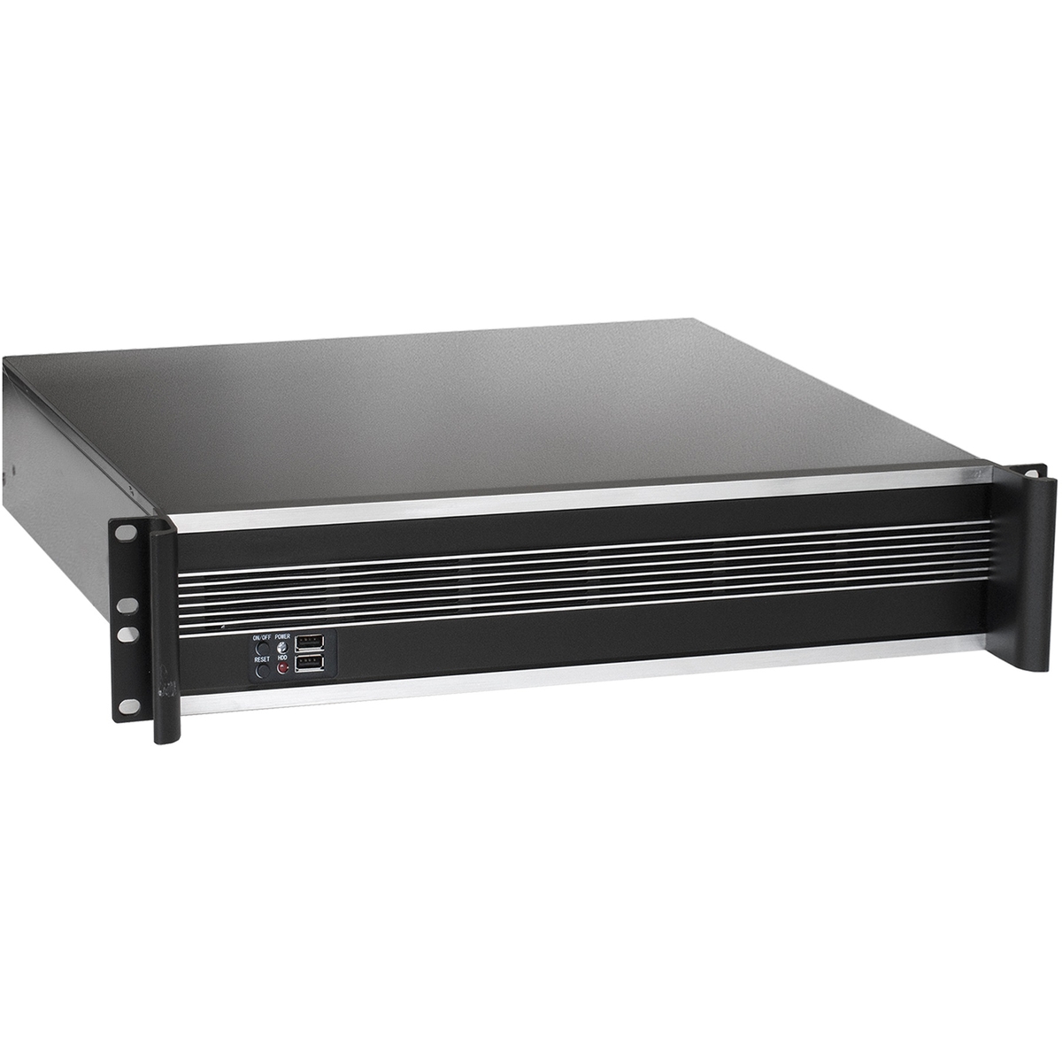 Корпус Exegate Pro 2U450-09, mATX, 2U RM, 1x1200 Вт, черный (EX293331RUS)