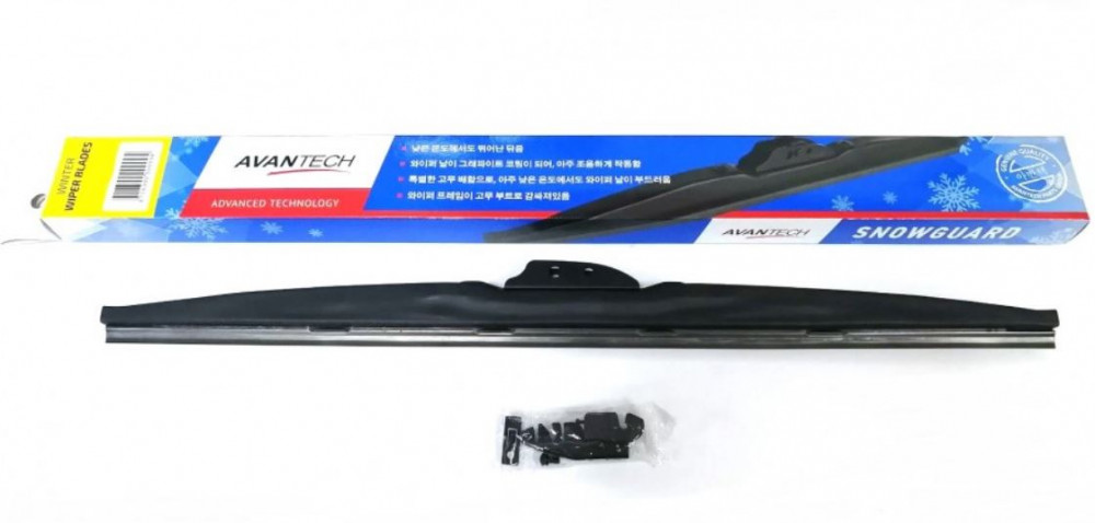 Щетка стеклоочистителя каркасная Avantech SP16 40 см, 16, зимняя, 1 шт., 2 адаптера (SP16)