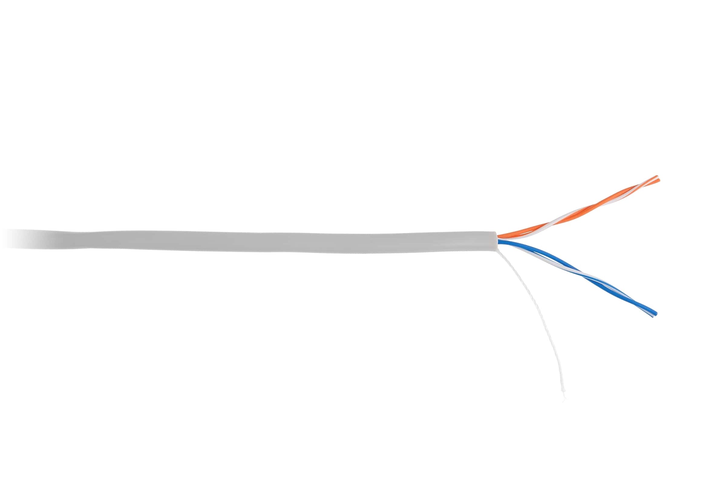 Витая пара UTP кат.5, 2 пары, CCA, 230м., внутренний, одножильный, серый, NETLAN (_EC-UU002-5-PVC-GY_230)