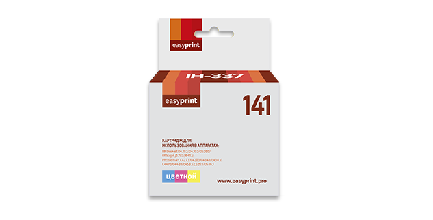 Картридж струйный EasyPrint IH-337 (CB337HE), цветной, совместимый, для Deskjet D4263/D5360/Officejet J5783/J6413