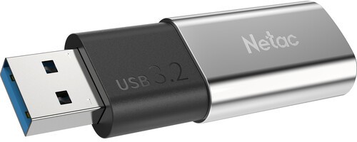 Флешка 128Gb USB 3.2 Netac Solid, серебристый (NT03US2N-128G-32SL)