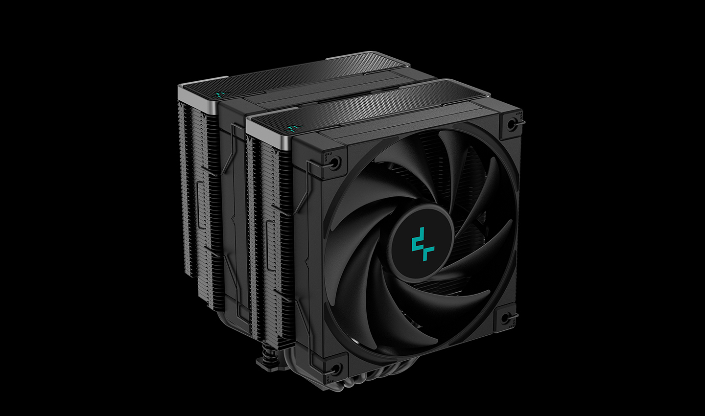 Кулер для процессора DeepCool AK620 ZERO DARK для Socket/115x/1200/1700/1851/2011/2011-3/2066/AM4, 120 мм, 1850rpm, 28 дБА, 4-pin PWM, Al+Cu (R-AK620-BKNNMT-G-1)