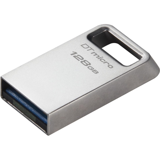 Флеш-накопители USB 3.2 Флешка 128Gb USB 3.2 Kingston DataTraveler Micro DTMC3G2/128GB, серебристый (DTMC3G2/128GB)