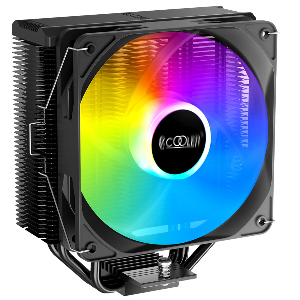 Кулер для процессора PCcooler Paladin EX300S для Socket/115x/1200/1700/1851/AM4, 120 мм, 1800rpm, 28.6 дБА, 125 Вт, 4-pin PWM, Al+Cu, RGB (Paladin EX300S)