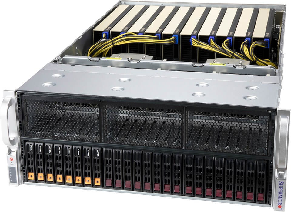 Серверная платформа SuperMicro 420GP-TNR, 2xSocket4189, 32xDDR4, 24x2.5 HDD HS, 2xM.2-PCI-E, 2xGLAN, IPMI, Redundant 2x2000 Вт, 4U (SYS-420GP-TNR)