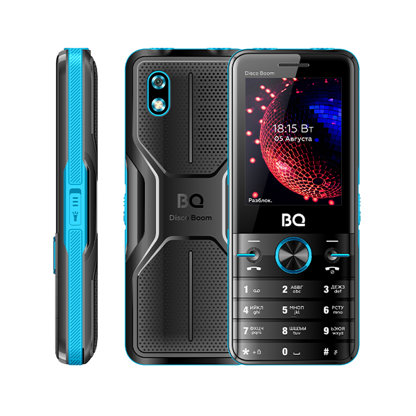 Мобильный телефон BQ 2842 Disco Boom, 2.8 TFT, 2-Sim, 4000 мА·ч, USB-A, черный/синий