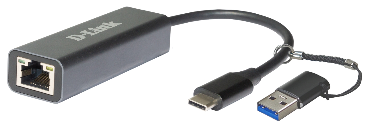 Сетевые карты Сетевая карта D-link DUB-2315, 1xRJ-45, 2.5 Гбит/с, USB 3.0 Type-A/Type-C, Retail (DUB-2315/A1A)