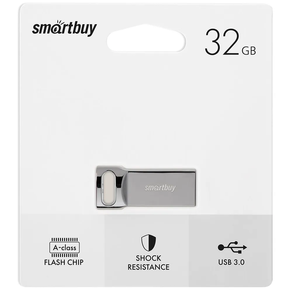 Флеш-накопители USB 3.0  E2E4 Флешка 32Gb USB 3.0 SmartBuy M2 SB32GBM2, серый (SB32GBM2)