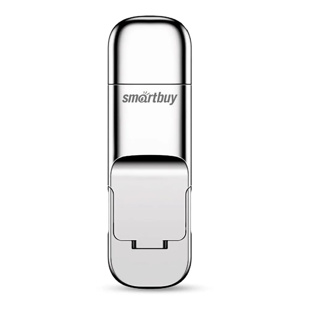 Флешка 128Gb USB 3.2 Gen 1 (USB-A + USB Type-C) SmartBuy M5 SB128GBM5, серебристый (SB128GBM5)