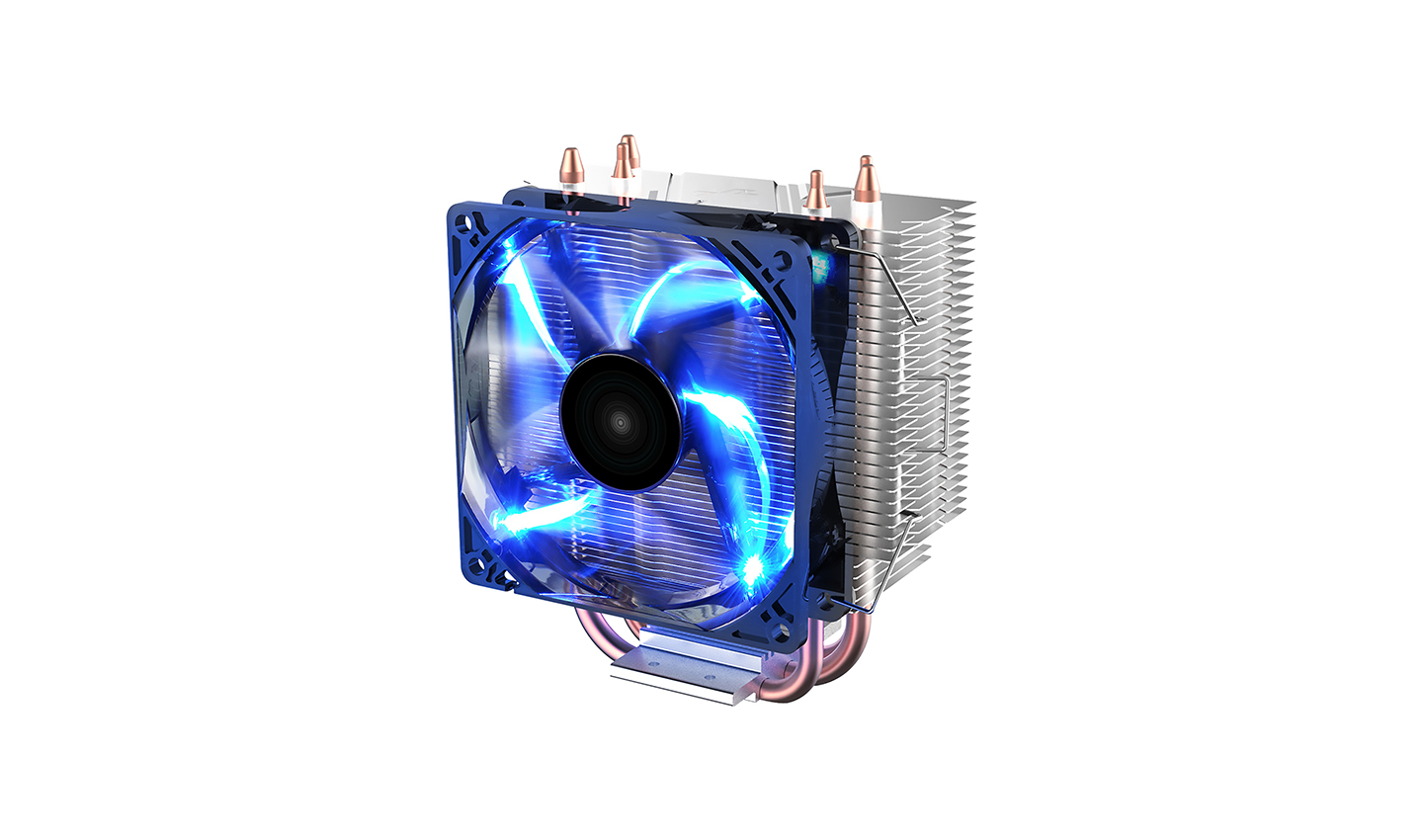 Кулер для процессора DeepCool GAMMAXX 300 FURY для Socket/115x/1200/1700/1851/AM5, 92 мм, 1800rpm, 21 дБА, 130 Вт, 4-pin PWM, Al+Cu, Blue LED (GAMMAXX300FURY 1700 NATIVE)