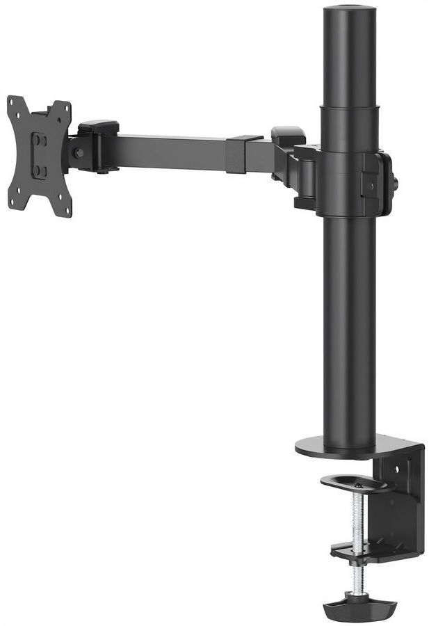 Кронштейн настольный для TV/монитора HAMA FM Arm, 13-35, VESA 75x75мм-100x100мм, наклонный, поворотный, до 15 кг, черный (00118493)