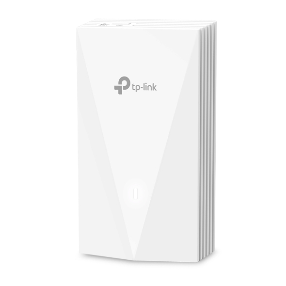 Точка доступа TP-LINK EAP655-Wall, LAN: 4x1 Гбит/с, 802.11a/b/g/n/ac/ax, 2.4 / 5 ГГц, до 2.98 Гбит/с, внутренних антенн: 4x5dBi, PoE