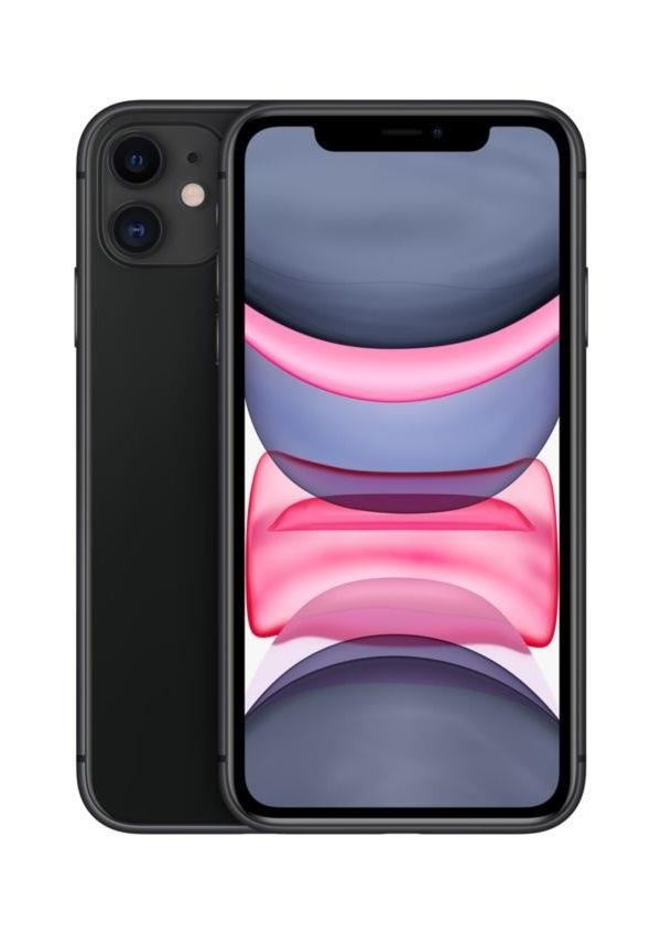 Смартфон Apple iPhone 11 A2221, 6.1 828x1792 IPS, Apple A13 Bionic, 128Gb, 3G/4G, NFC, Wi-Fi, BT, 2xCam, 2-Sim, Lightning, iOS 13, черный (MHDH3RM/A)