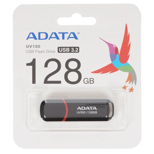 Флеш-накопители USB 3.0  E2E4 Флешка 128Gb USB 3.2 ADATA UV150, черный (AUV150-128G-RBK)