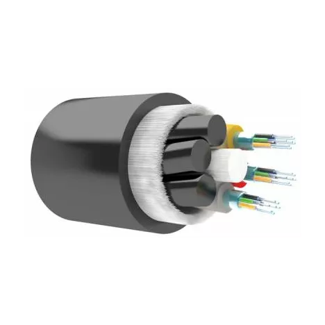 Оптический кабель Кабель оптический Alpha Mile одномодовый, 9/125мкм, G.657.A1, 8 волокон, 1км, черный, для отгрузки требуется барабан, приобретается отдельно (601-01-08)