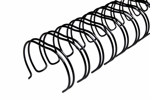Пружины для переплета 22.2мм, до 180 листов, металл, 50шт., черные, РеалИСТ QP, 23 петли (6525)