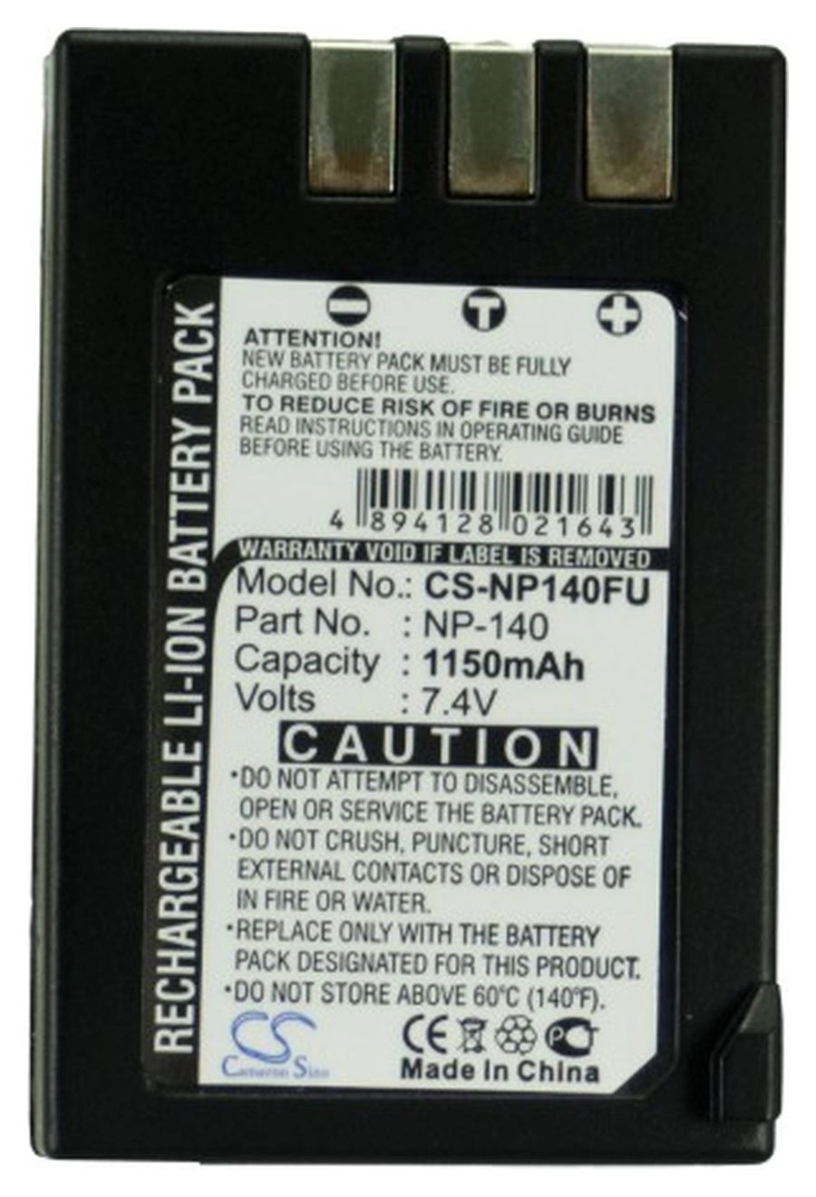 Аккумулятор CameronSino CS-NP140FU/ NP-140, 1150mAh, 7.4V для FujiFilm FinePix S100/S200