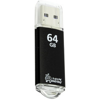 Флешка 64Gb USB 2.0 SmartBuy V-Cut V-Cut, черный (SB64GBVC-K)