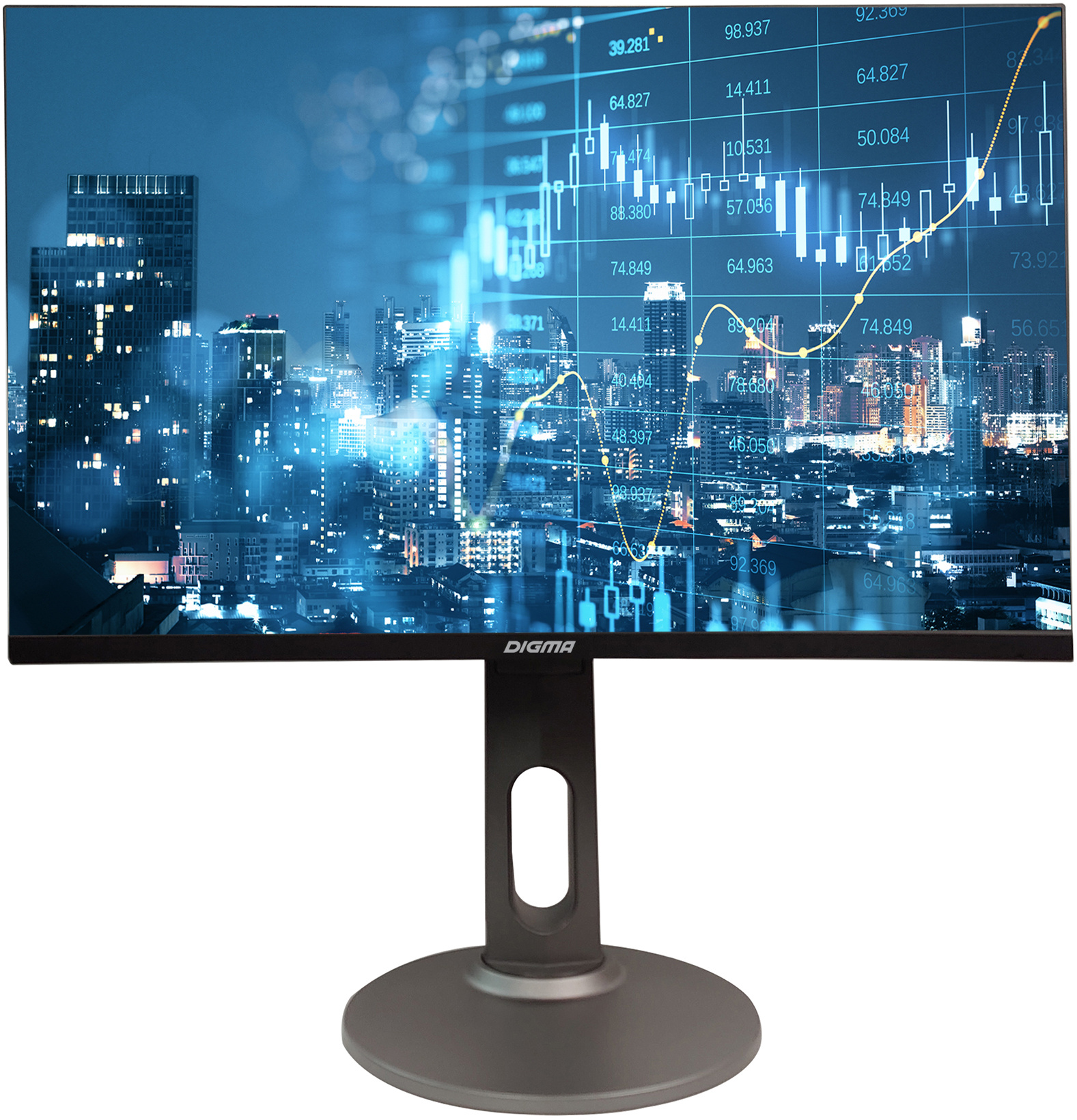 Монитор 23.8 Digma DM-MONB2407 IPS, 1920x1080 (16:9), 250кд/м2, 7мс, 178°/178°, HDMI, DisplayPort, USB Type-C, USB-Hub, черный