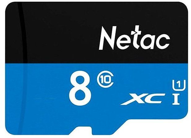  Карта памяти 8Gb microSD Netac ECO Class 10 UHS-I A1 + адаптер (NT02P500ECO-008G-R)
