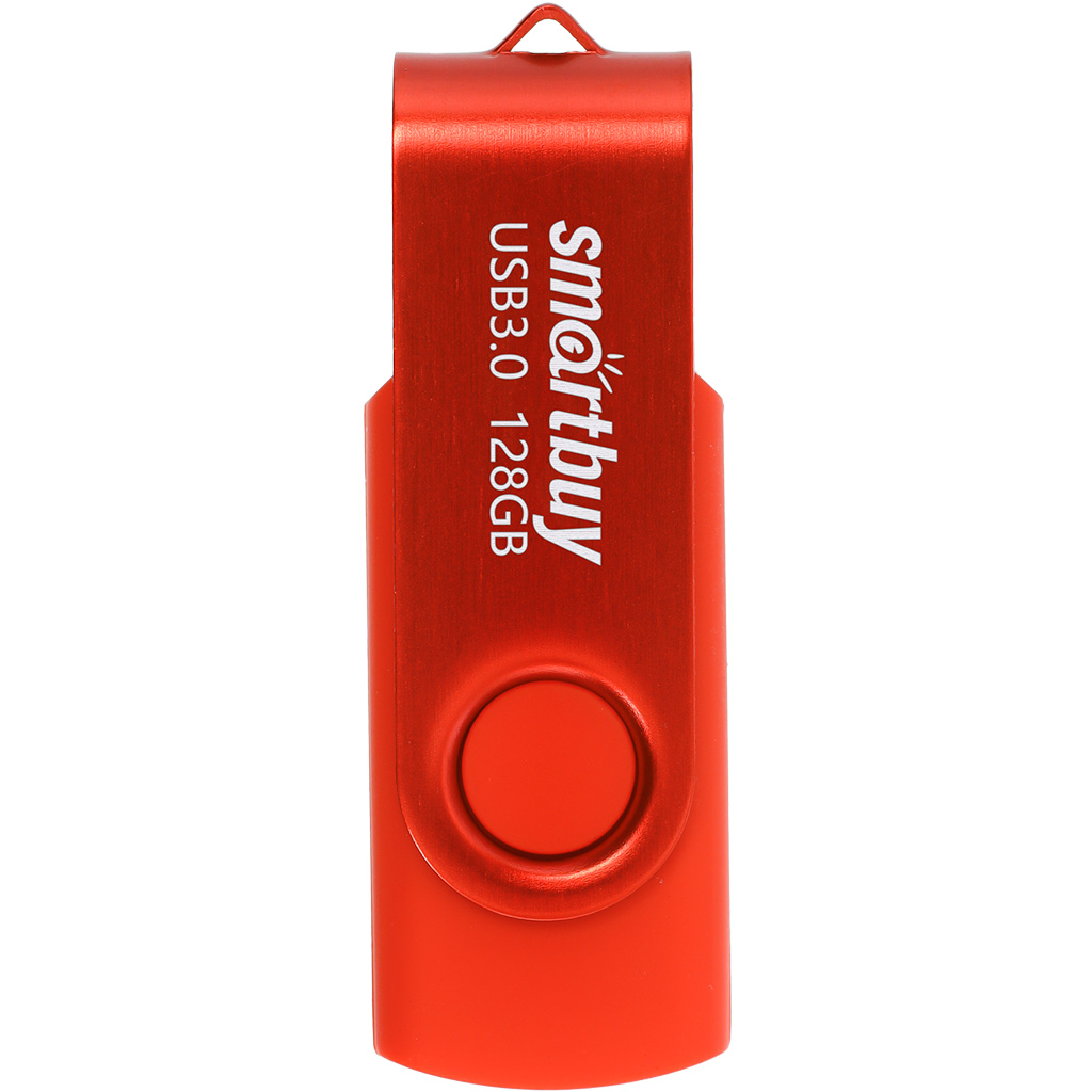 Флешка 128Gb USB 3.0 SmartBuy Twist SB128GB3TWR, красный (SB128GB3TWR)