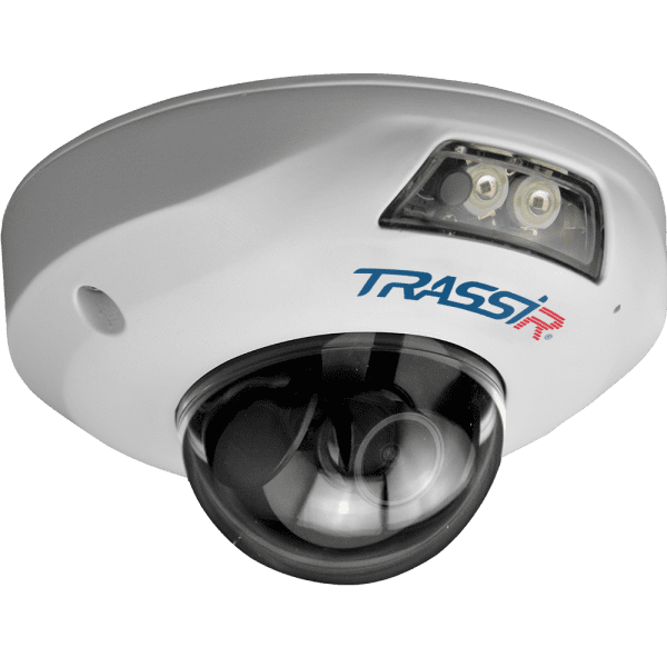IP-камера Trassir Trend TR-D4151IR1 2.8мм, уличная, купольная, 5Мпикс, CMOS, до 2592x1944, до 15кадров/с, ИК подсветка 15м, POE, -40 °C/+60 °C, белый (TR-D4151IR1 (2.8 мм))