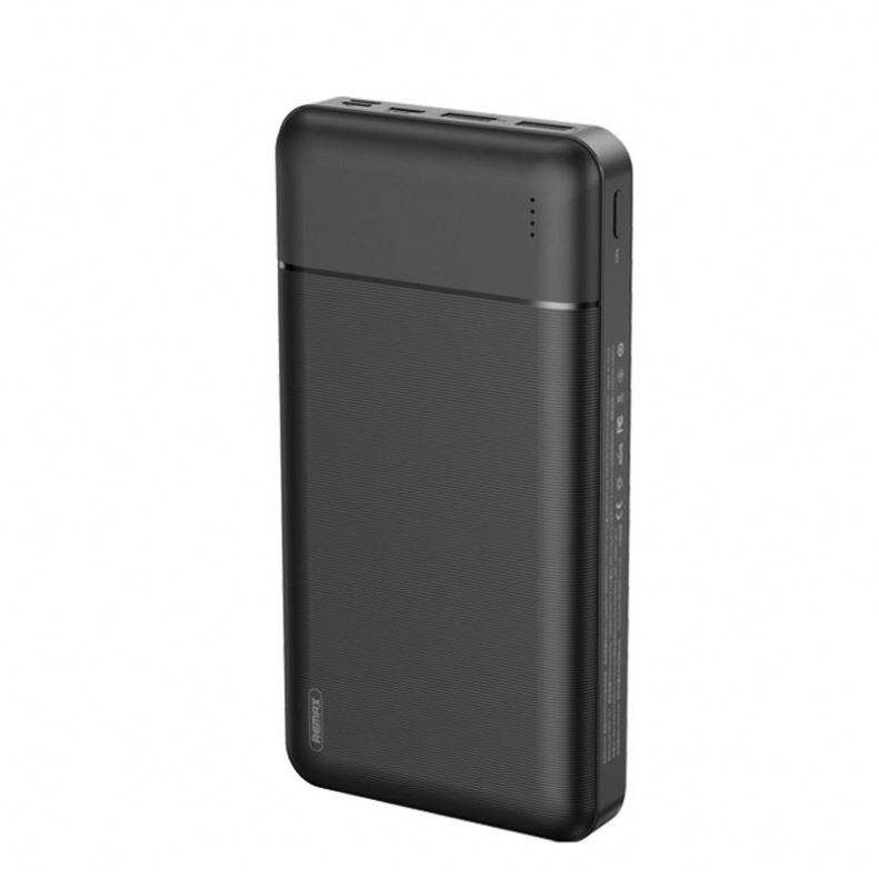 Портативный аккумулятор (Powerbank) Remax Lango RPP-166, 20000mAh, 2xUSB, 2.1A, черный (6972174154855)