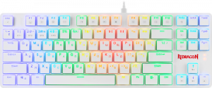 Клавиатура беспроводная Redragon Anubis RGB, механическая, OUTEMU+TEA, подсветка, Bluetooth/Радиоканал/USB, белый (70506)