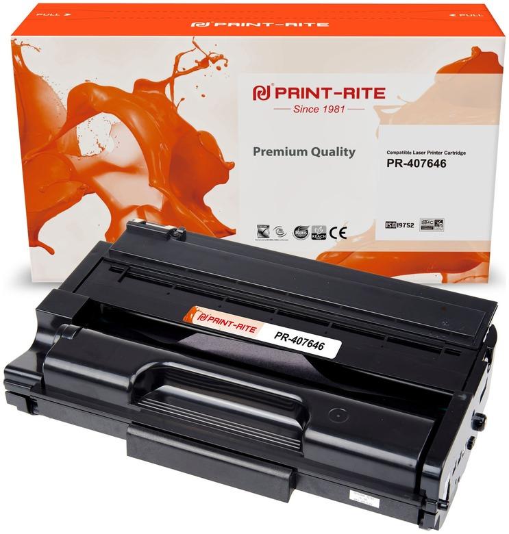 Картридж лазерный Print-Rite PR-407646 (SP 3500-XE/407646), черный, 6400 страниц, совместимый для Ricoh Aficio SP-3500SF SP-3500, SP-3510DN SP-3510, SP-3510SF