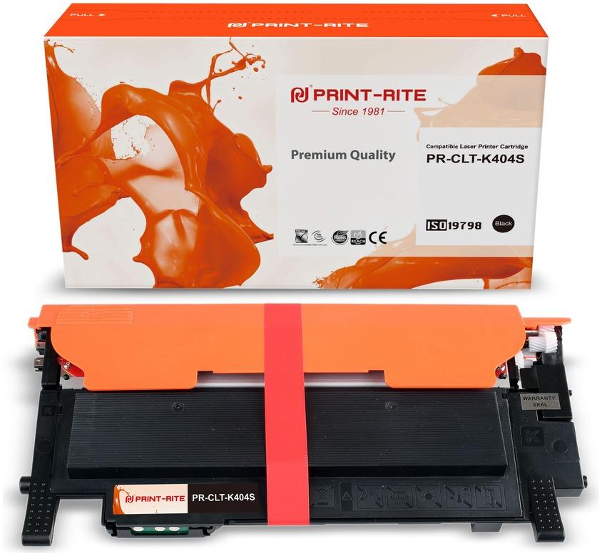 Картридж лазерный Print-Rite PR-CLT-K404S (CLT-K404S/SU108A), черный, 1500 страниц, совместимый для Samsung Xpress SL-C430, SL-C430W, SL-C480, SL-C480FW, SL-C480W