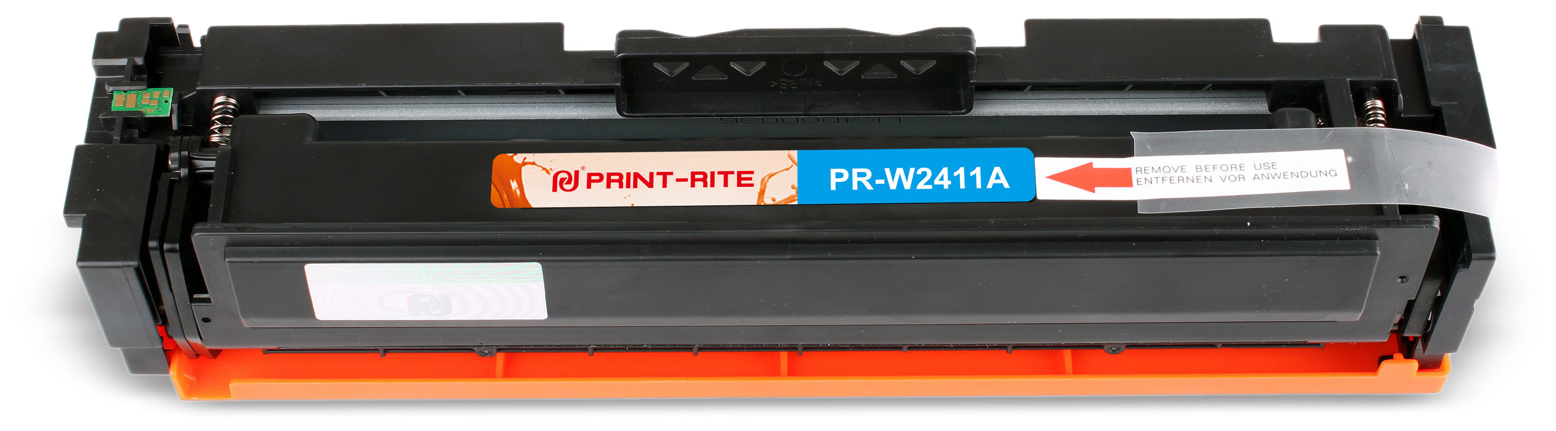 Картридж лазерный Print-Rite PR-W2411A (W2411A), голубой, 850 страниц, совместимый для CLJ Pro M155/MFP M182nw/M183fw