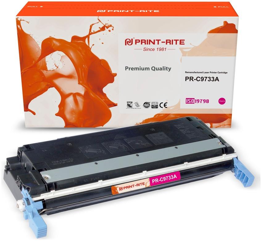 Картридж лазерный Print-Rite PR-C9733A (№645A/C9733A), пурпурный, 13000 страниц, совместимый для CLJ5500/5550