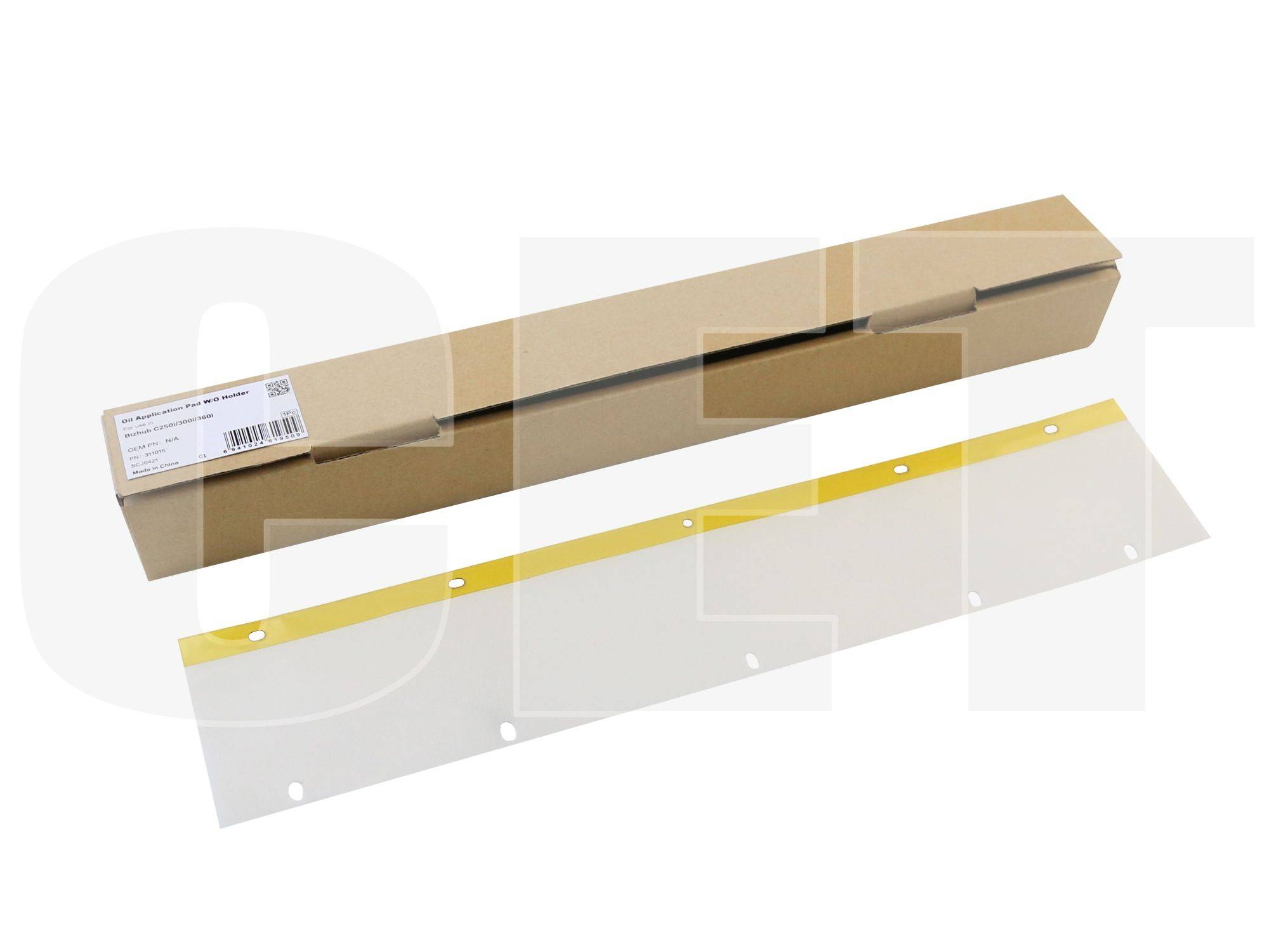 Накладка тканевая прижимной планки фьюзера Cet для Konica Minolta bizhub 450i, Bizhub C750i, Bizhub C650i, Bizhub C550i, Bizhub C450i, Bizhub C360i, Bizhub C300i, Bizhub C250i, Bizhub 650i, Bizhub 550i (CET311015)