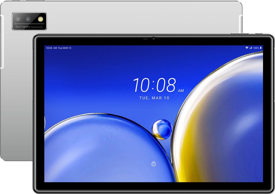 Планшет HTC A101 10.1 1920x1200 IPS, Unisoc T618, 8Gb RAM, 128Gb, 3G/4G LTE, WiFi, BT, 7 А·ч, Android 11, серебристый (A101 MOON)