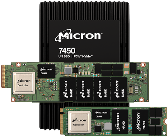 Твердотельный накопитель (SSD) Micron 15.4Tb 7450 PRO, U.3 2.5, PCI-E, NVMe (MTFDKCC15T3TFR-1BC1ZABYY)