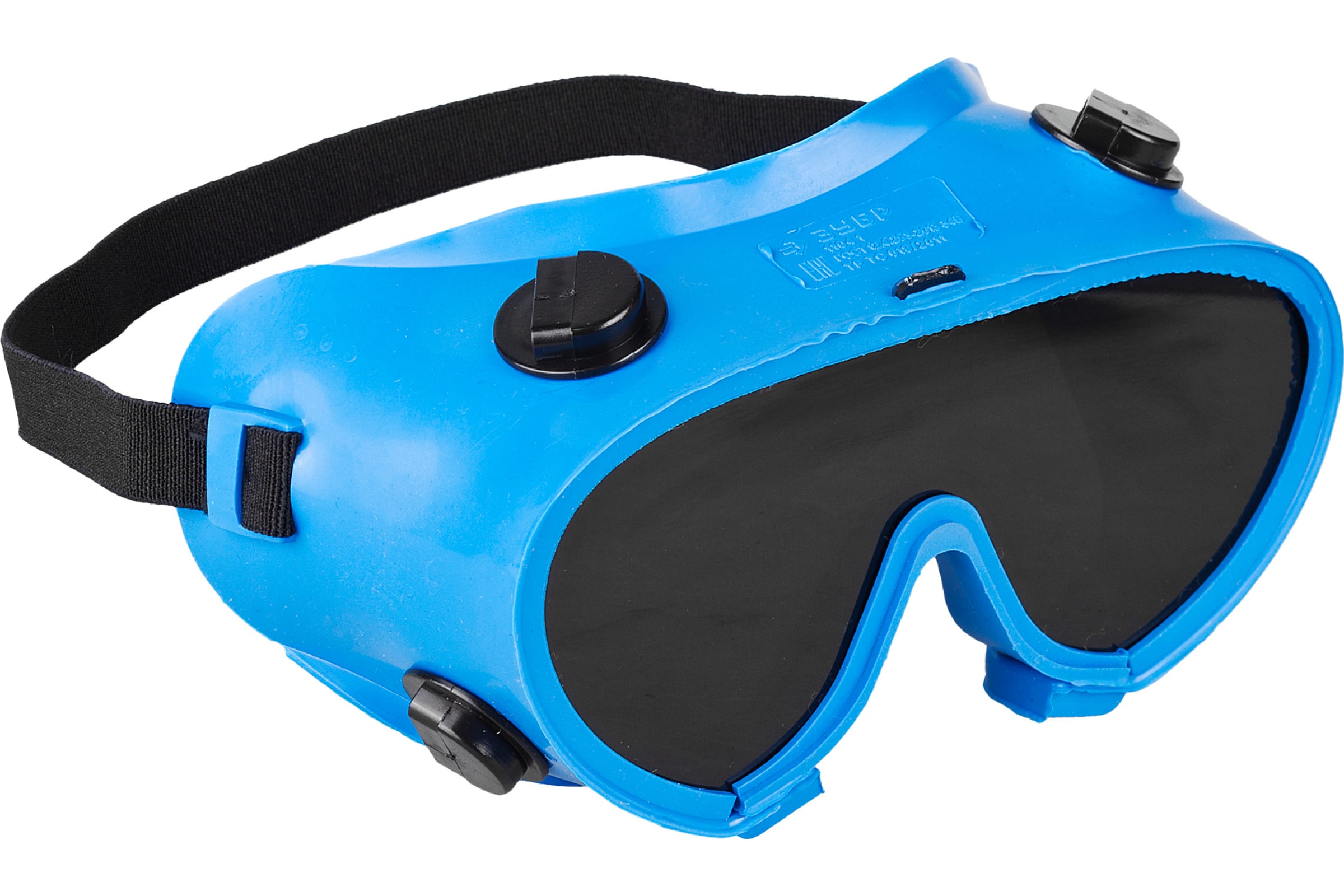 Защитные очки  E2E4 Очки сварщика ЗУБР ГС-5, закрытые, вентиляция: непрямая, синий/черный (1104_z01)