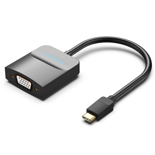   E2E4 Конвертер Vention, USB 3.1 Type-C(M)-VGA(15F), черный (TDDBB)