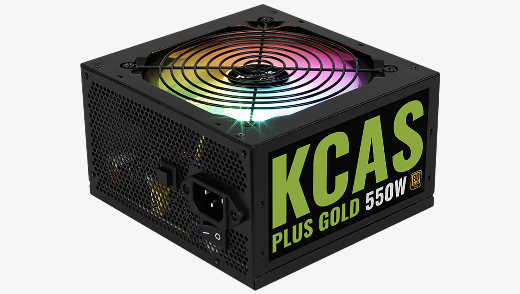 Блок питания 550 Вт ATX AeroCool KCAS PLUS GOLD, 120 мм, 80 Plus Gold (4710562759198)