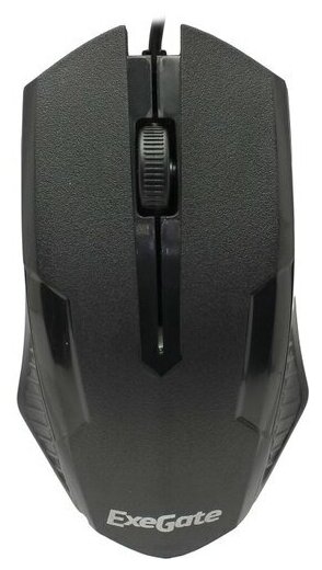  Мышь проводная Exegate SH-9025S, 1000dpi, оптическая светодиодная, USB, черный (EX293641RUS)