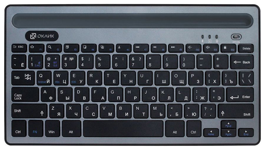 Клавиатура беспроводная Oklick 845M, мембранная, USB, черный (1680661)