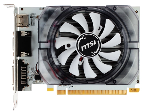 Видеокарта MSI NVIDIA GeForce GT 730, 2Gb DDR3, 128 бит, PCI-E, VGA, DVI, HDMI, Retail (N730-2GD3V3)