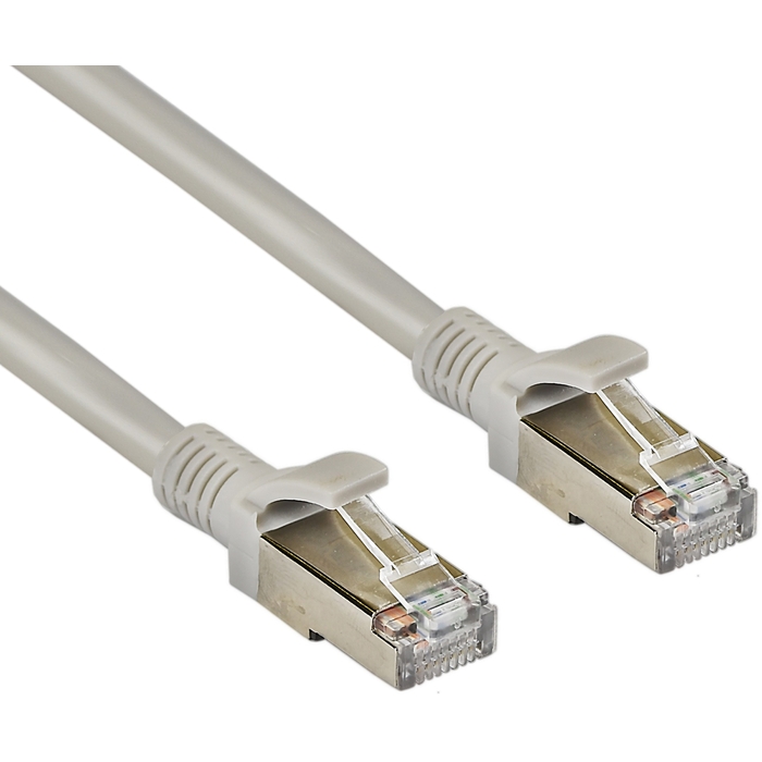 Патч-корд FTP кат.5e, 2м, RJ45-RJ45, серый, CU, Exegate FTP-RJ45-RJ45-C5e-CU-2M-GY (EX281998RUS)