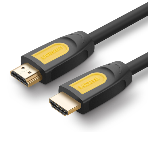 Кабель HDMI(19M)-HDMI(19M) v2.0 4K, экранированный, 10 м, черный/желтый UGREEN HD101 (10170)