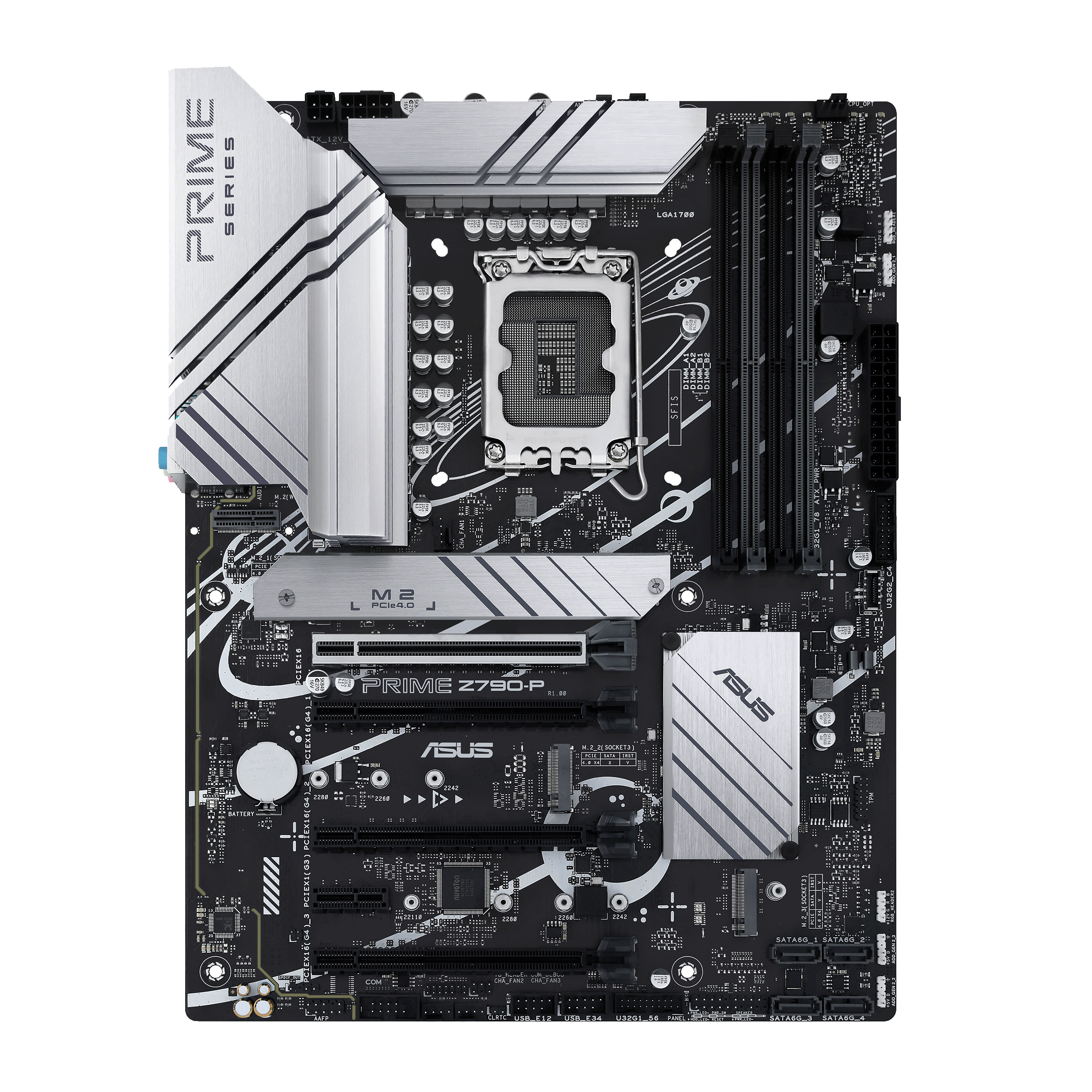 Материнская плата ASUS PRIME Z790-P, Socket1700, Intel Z790, 4xDDR5 DIMM, 4PCI-Ex16, 4SATA3, 7.1-ch, 2.5GLAN, 7 USB 3.2, 2 USB Type-C, HDMI, DP, ATX, Retail