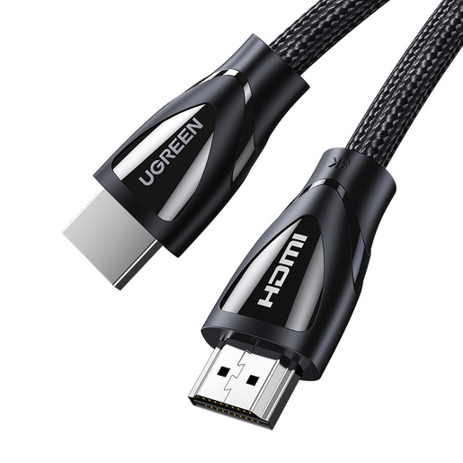 Кабель HDMI(19M)-HDMI(19M) v2.1 4K, 8K, экранированный, 2м, черный UGREEN HD140 (80403)